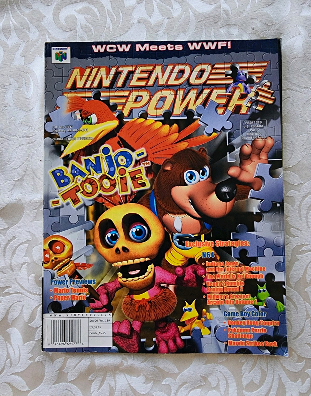 Nintendo Power December 2000 Issue 139 Banjo-Tooie Cover, w/ POSTER